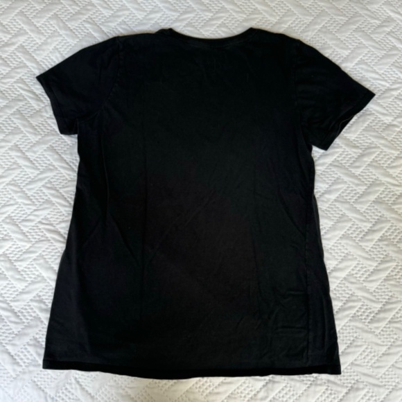 Nike Athletic Cut Tee Youth Large Black White Fast And Flawless Activewear - Picture 2 of 6